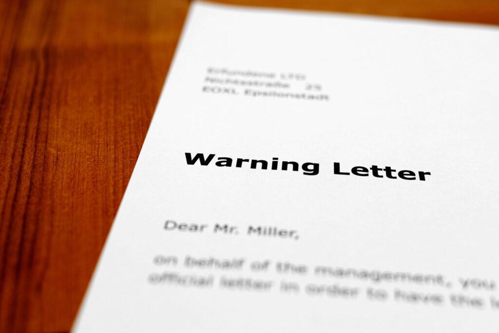 Warning Letter